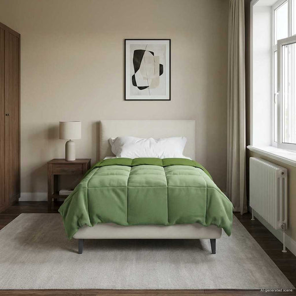 Grüne Sommerdecke 140x220 cm Mikrofaser