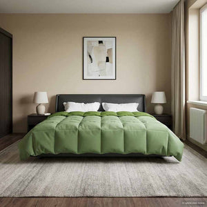 Grüne Sommerdecke 220x240 cm Mikrofaser