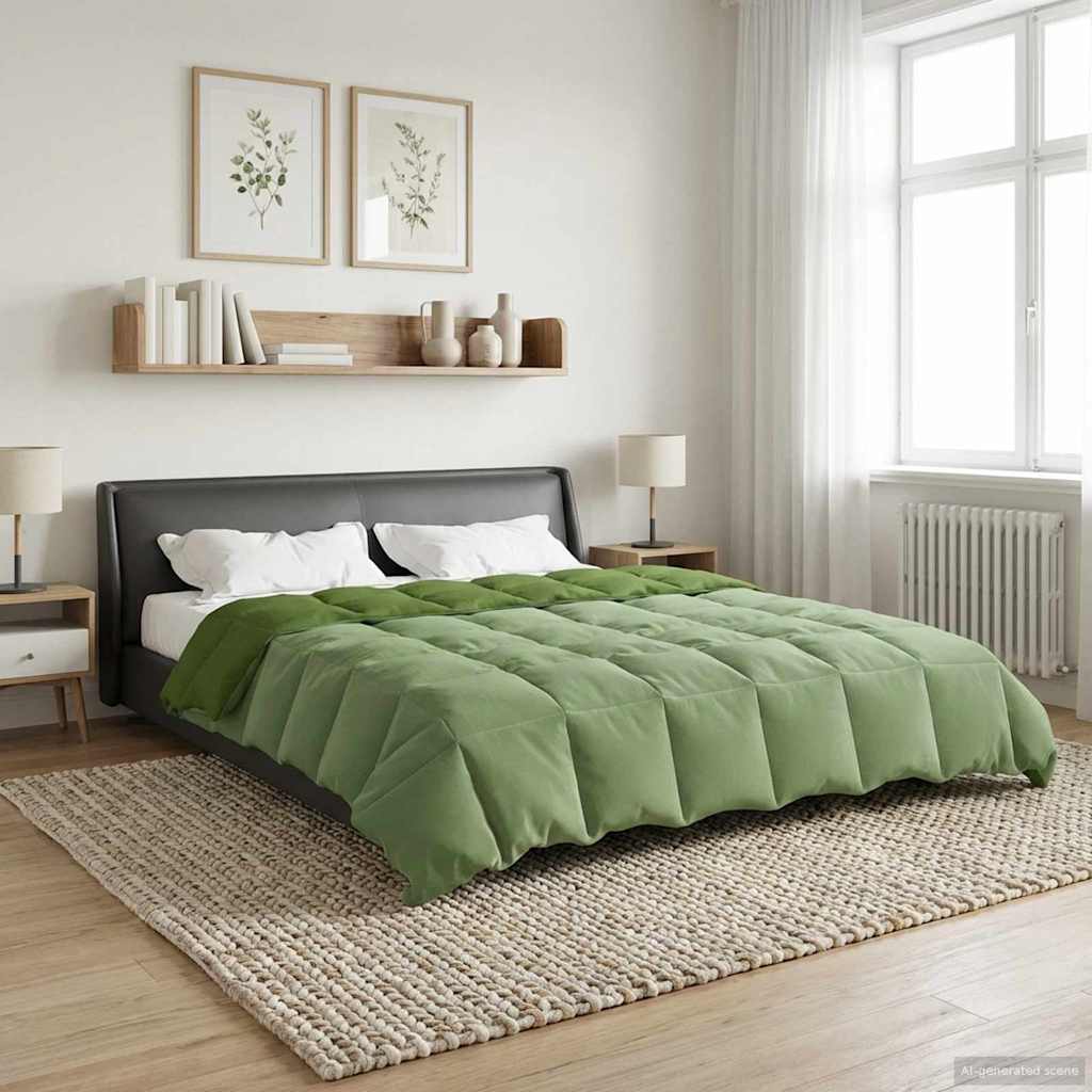 Grüne Sommerdecke 240x260 cm Mikrofaser