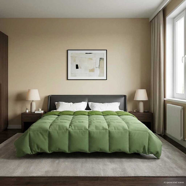 Grüne Sommerdecke 240x260 cm Mikrofaser