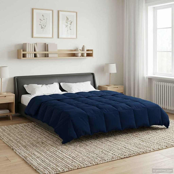 Sommerdecke Dunkelblau 200x240 cm Mikrofaser