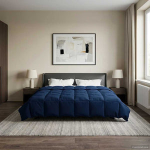Sommerdecke Dunkelblau 200x240 cm Mikrofaser