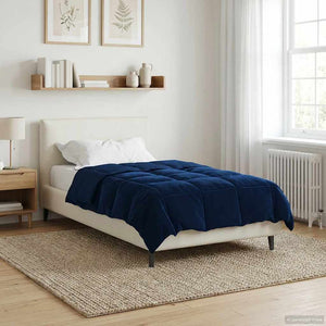 Sommerdecke Dunkelblau 140x220 cm Mikrofaser