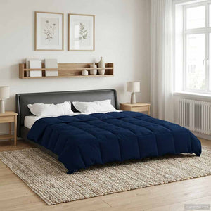Sommerdecke Dunkelblau 200x220 cm Mikrofaser