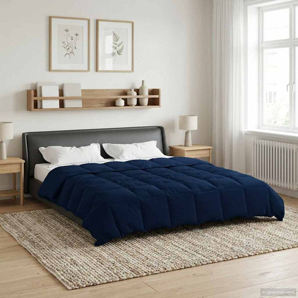 Sommerdecke Dunkelblau 200x220 cm Mikrofaser