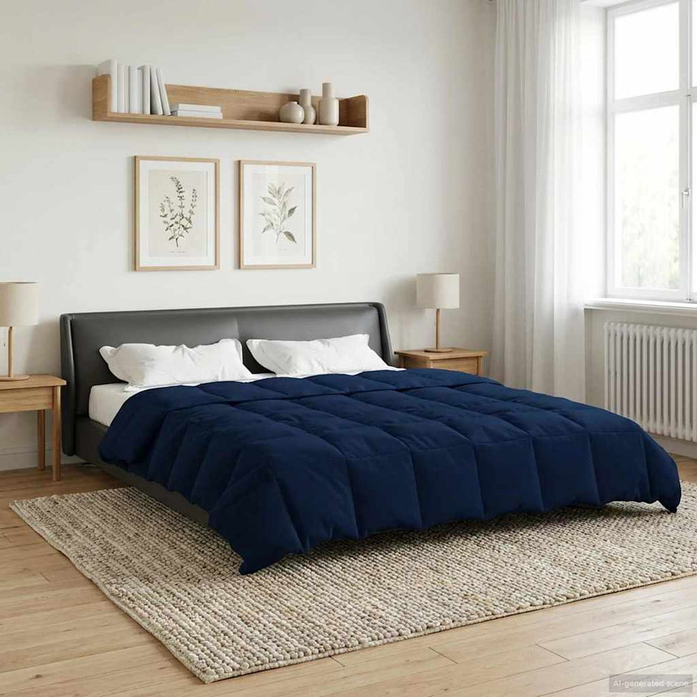 Sommerdecke Dunkelblau 220x240 cm Mikrofaser