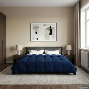 Sommerdecke Dunkelblau 220x240 cm Mikrofaser