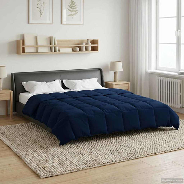 Sommerdecke Dunkelblau 240x260 cm Mikrofaser
