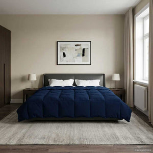 Sommerdecke Dunkelblau 240x260 cm Mikrofaser