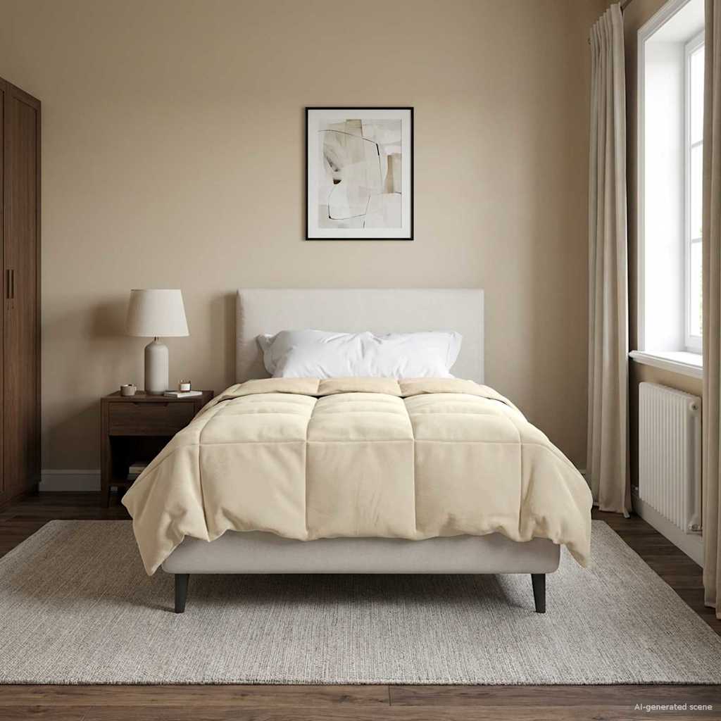 Sommerdecke Creme 135x200 cm Mikrofaser