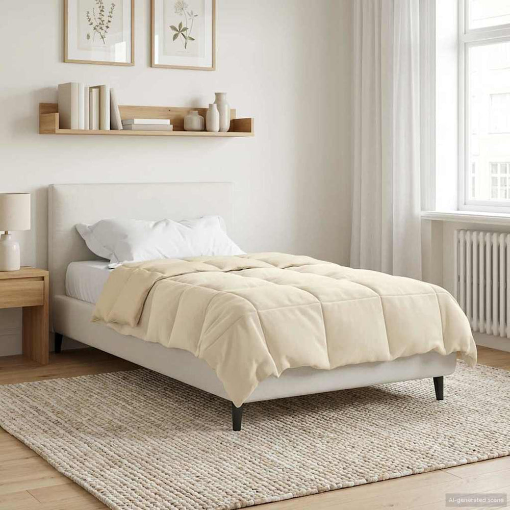 Sommerdecke Creme 140x200 cm Mikrofaser