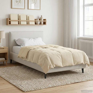 Creme Sommerdecke 135x220 cm Mikrofaser