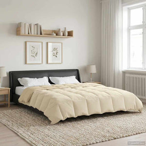 Creme Sommerdecke 200x220 cm Mikrofaser