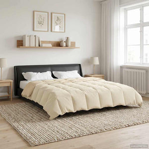 Creme Sommerdecke 240x260 cm Mikrofaser