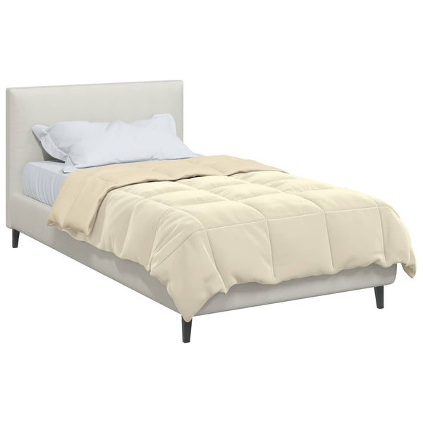 Gepolsterte Ganzjahresbettdecke Creme 135x220cm
