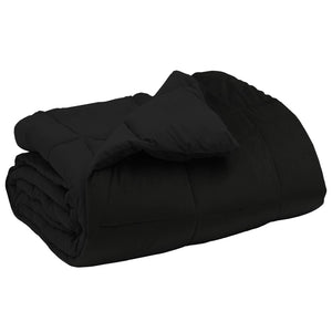 Schwarze Winterbettdecke 240x260 cm
