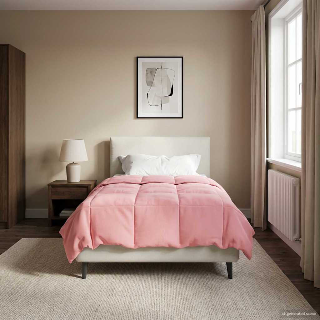 Winterbettdecke Rosa 135x200 cm Mikrofaser