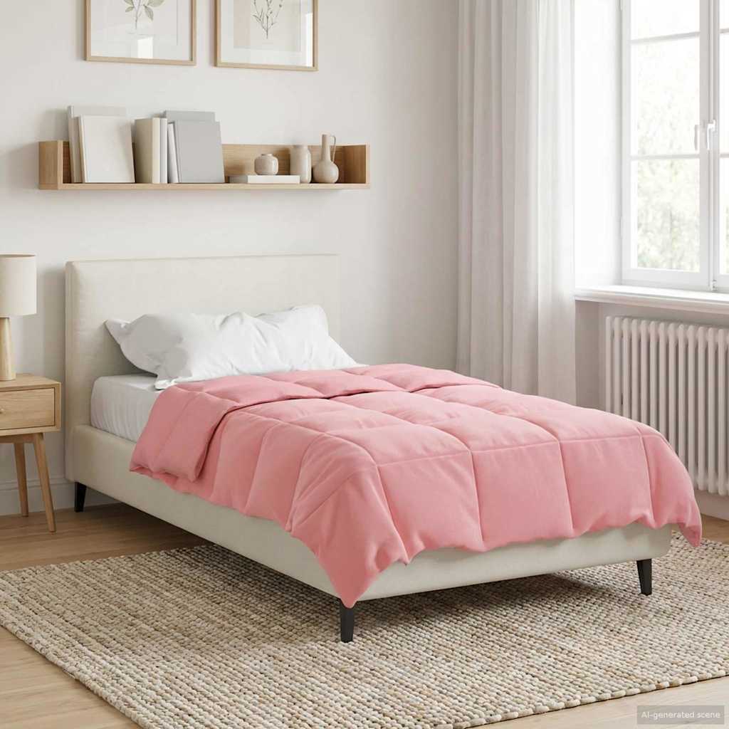 Winterbettdecke Rosa 140x200 cm Mikrofaser