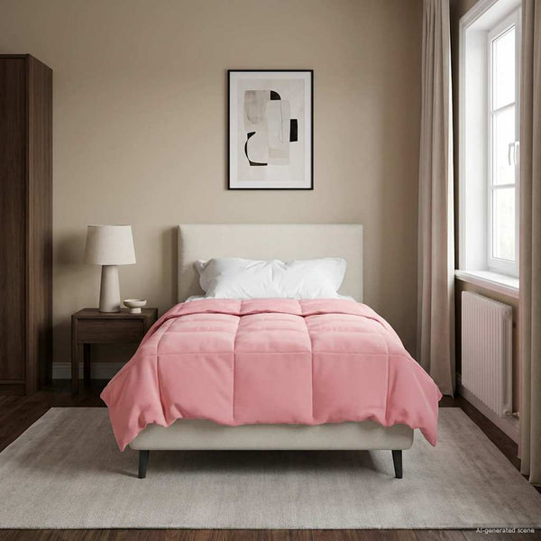 Winterbettdecke Rosa 140x200 cm Mikrofaser