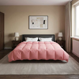 Winterbettdecke Rosa 200x240 cm Mikrofaser