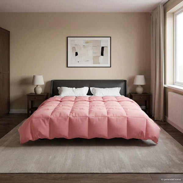 Winterbettdecke Rosa 200x240 cm Mikrofaser