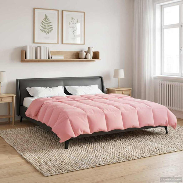 Winterbettdecke Rosa 200x220 cm Mikrofaser