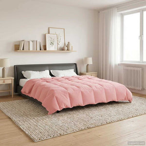 Rosa Winterbettdecke 220x240 cm Mikrofaser