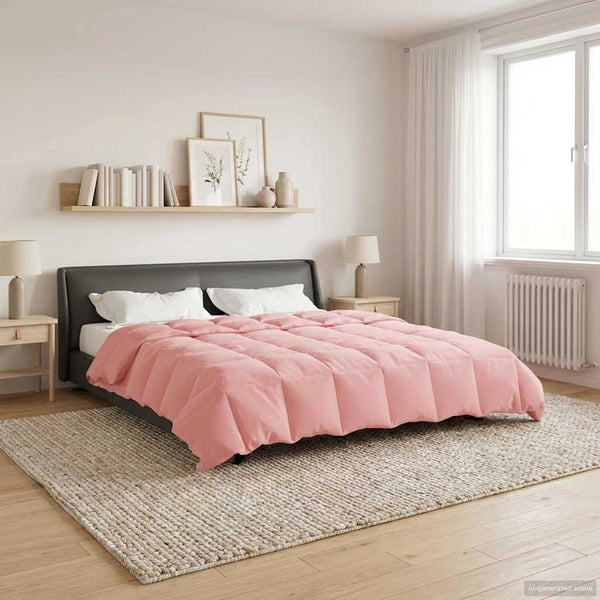 Rosa Winterbettdecke 220x240 cm Mikrofaser