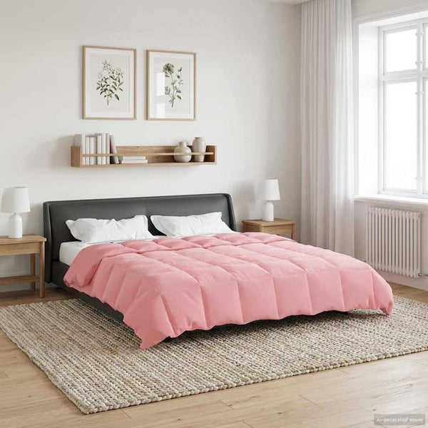 Rosa Winterbettdecke 240x260 cm