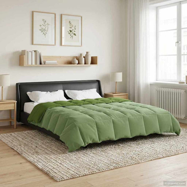 Gepolsterte Winterbettdecke Grün 200x240 cm