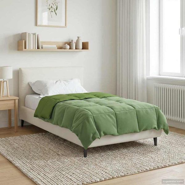 Grüne Winterbettdecke 155x220 cm