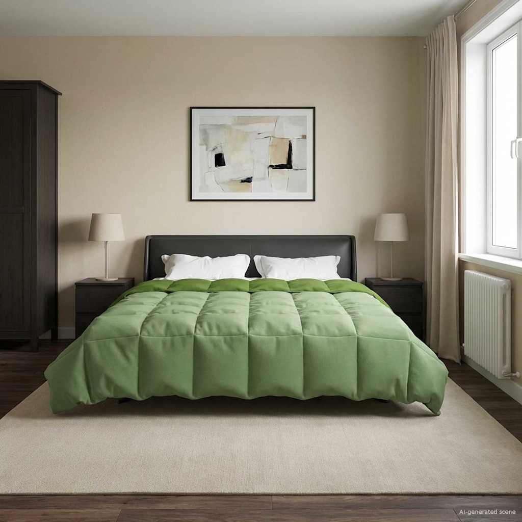 Grüne Winterbettdecke 200x220 cm