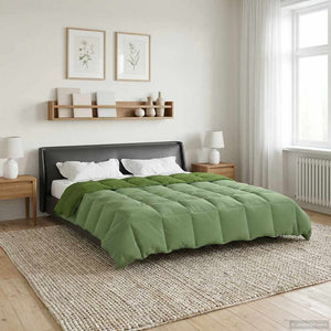 Gepolsterte Winterbettdecke Grün 220x240 cm