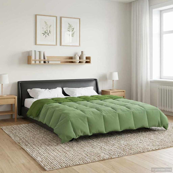 Grüne Winterbettdecke 220x260 cm