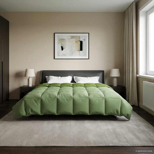 Grüne Winterbettdecke 220x260 cm