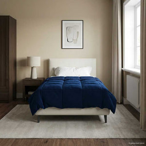 Winterbettdecke Dunkelblau 140x200 cm