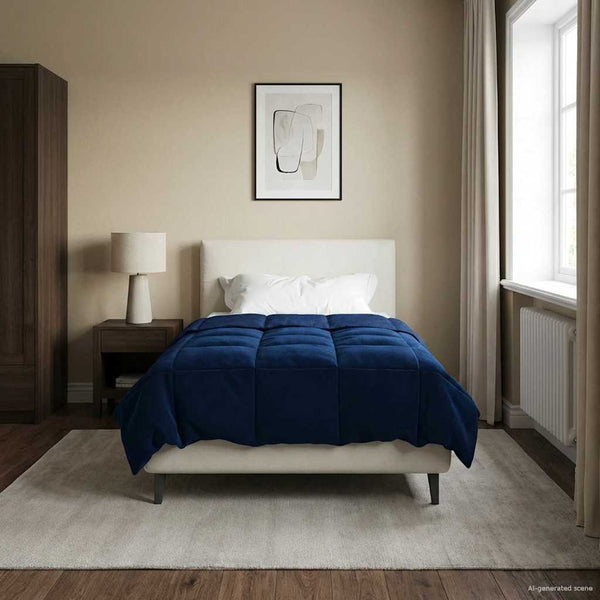 Winterbettdecke Dunkelblau 140x200 cm