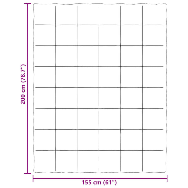 Winterbettdecke Dunkelblau 155x200 cm