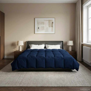 Winterbettdecke Dunkelblau 200x200 cm