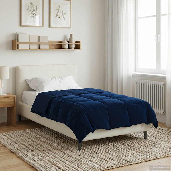 Winterbettdecke Dunkelblau 140x220 cm