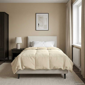 Winterbettdecke Creme 140x200 cm Mikrofaser