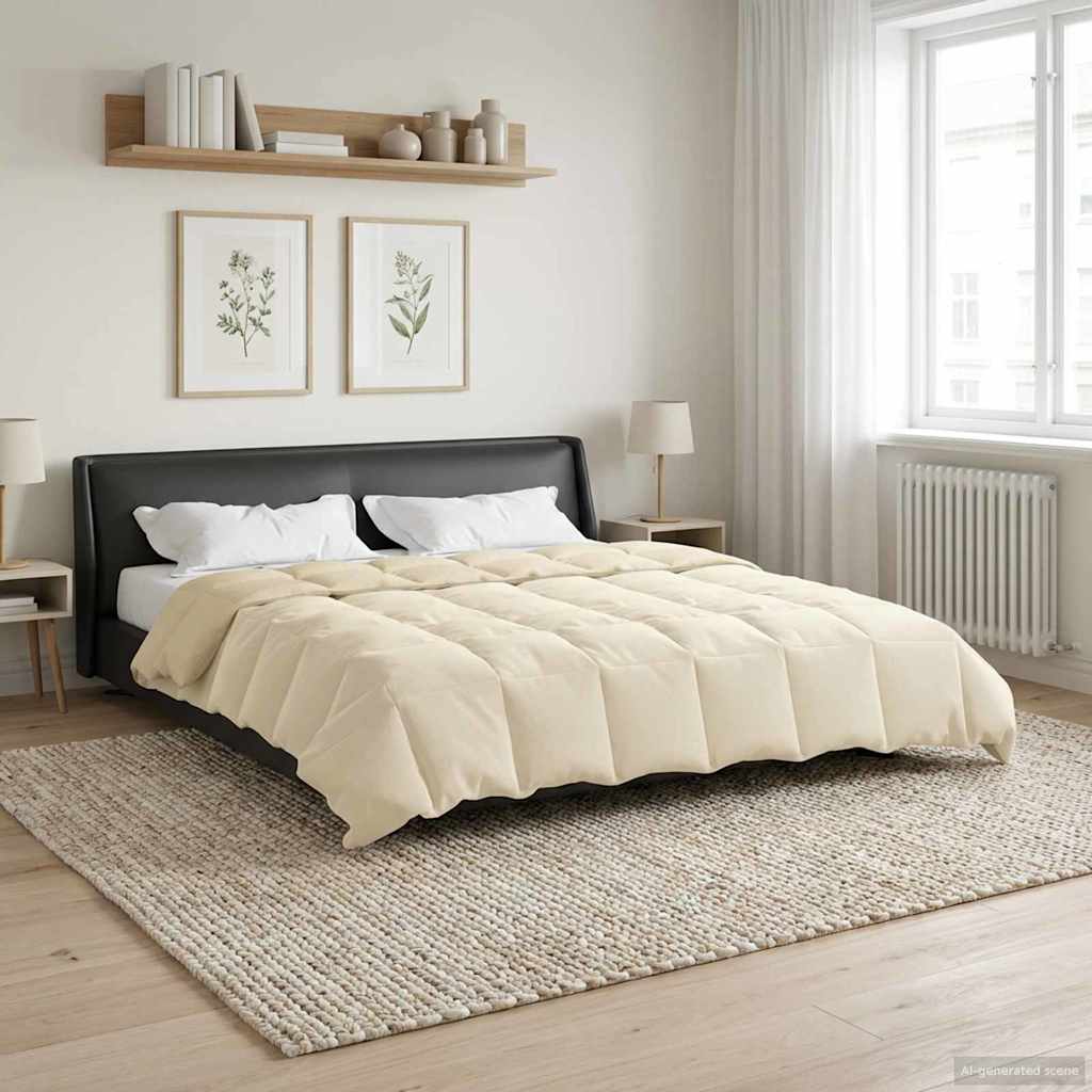 Winterbettdecke Creme 200x240 cm Mikrofaser