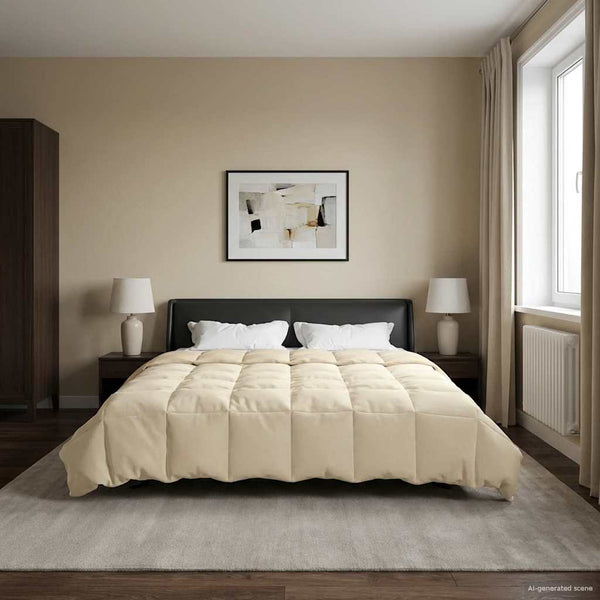 Winterbettdecke Creme 200x240 cm Mikrofaser