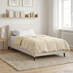 Winterbettdecke Creme 155x220 cm Mikrofaser