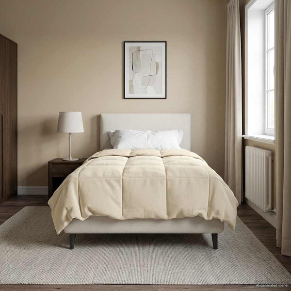 Winterbettdecke Creme 155x220 cm Mikrofaser
