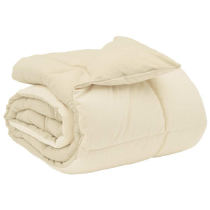 Winterbettdecke Creme 155x220 cm Mikrofaser