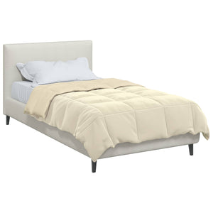 Winterbettdecke Creme 155x220 cm Mikrofaser