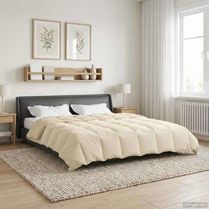 Winterbettdecke Creme 200x220 cm Mikrofaser