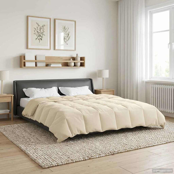 Winterbettdecke Creme 200x220 cm Mikrofaser