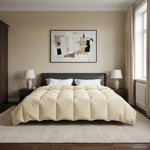 Winterbettdecke Creme 200x220 cm Mikrofaser
